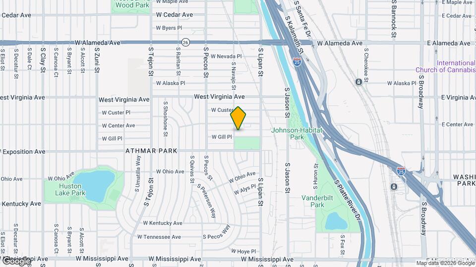 1285 W Gill Pl Map and Location Details