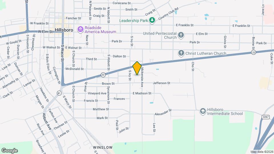 625 Cliff St Map and Location Details