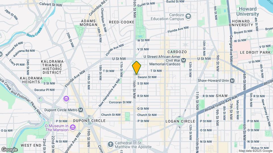 1821 16th Street NW, Unit 101 Map and Location Details