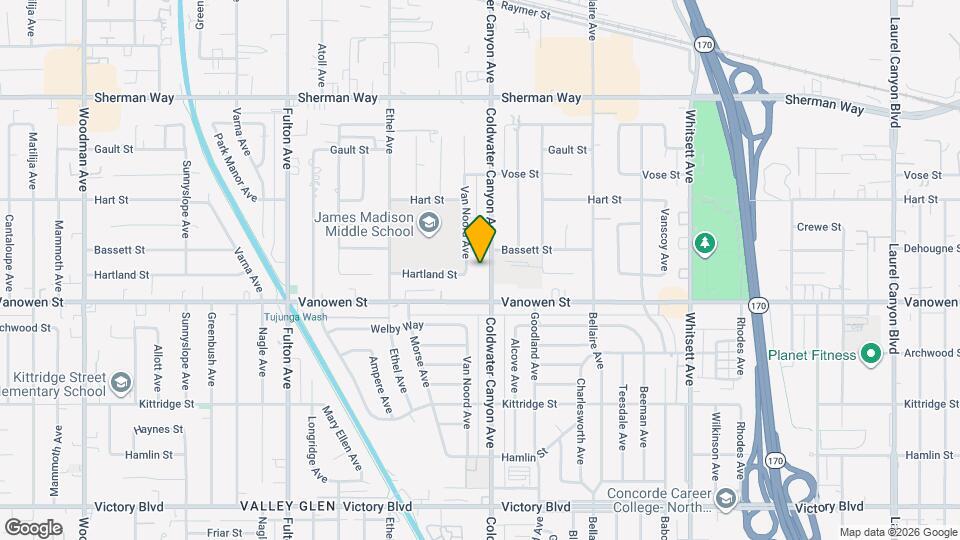 6841 Coldwater Canyon Ave Map and Location Details
