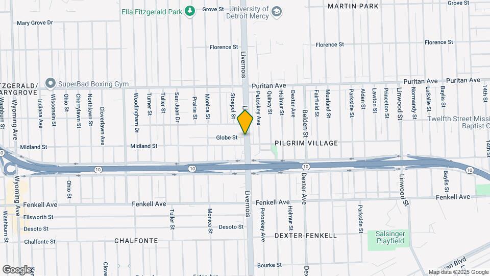 6329 Globe St Map and Location Details