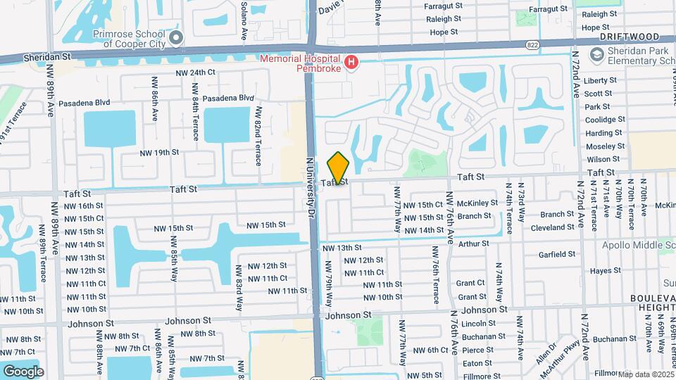 7910 Taft St Map and Location Details