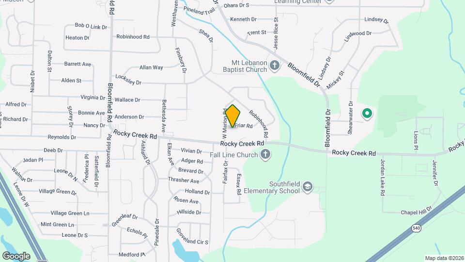 2290 Friar Rd Map and Location Details