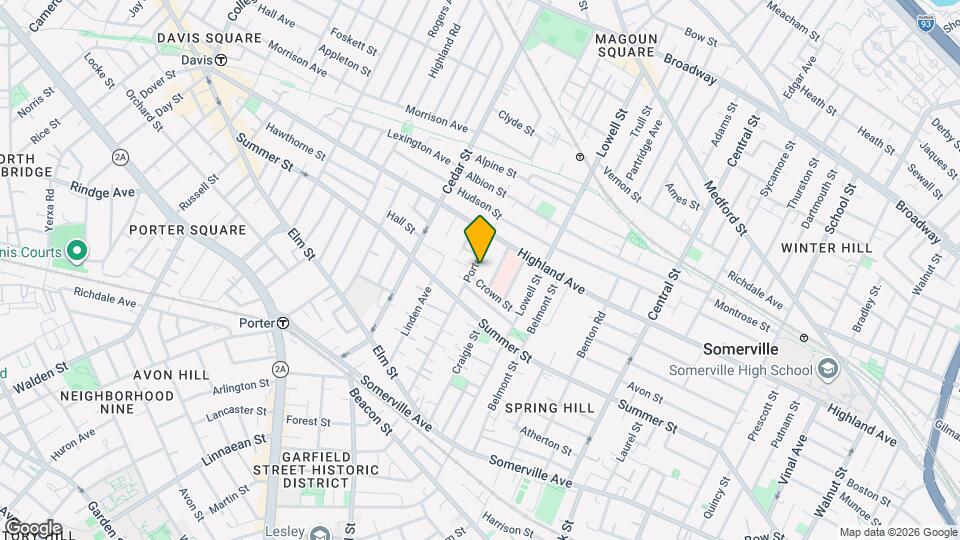 91 Porter St, Unit #2 Mapa y Detalles de la Ubicación