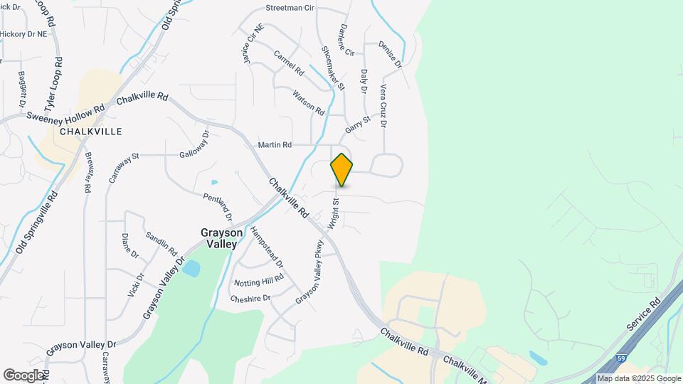 5004 Falling Creek Ln Map and Location Details