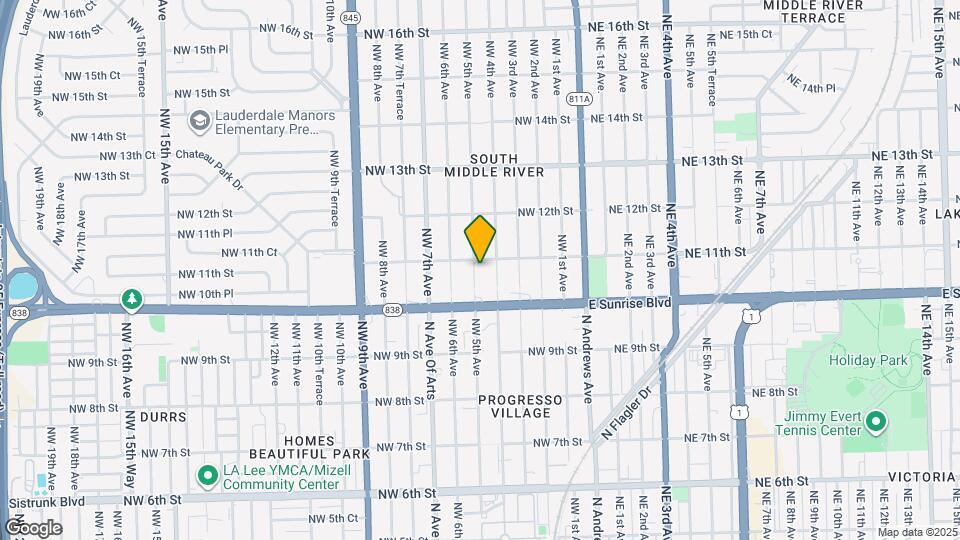 1036 NW 5th Ave Map and Location Details