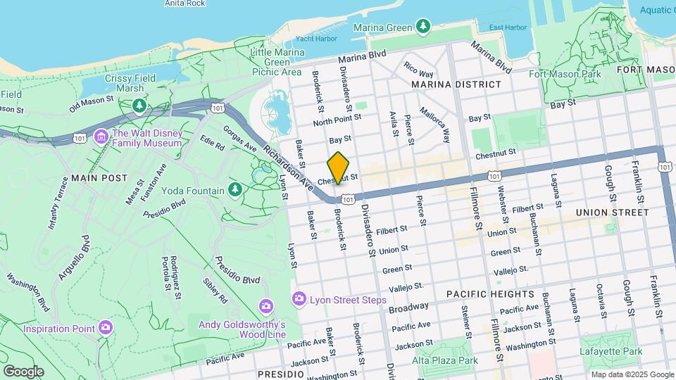 3130 Broderick St Mapa y Detalles de la Ubicación