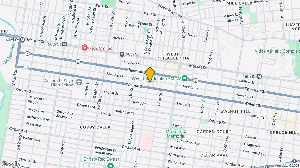 135 S 54th St Mapa y Detalles de la Ubicación