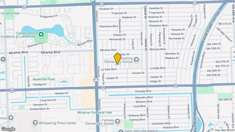 2707 Pine Tree Dr Mapa y Detalles de la Ubicación