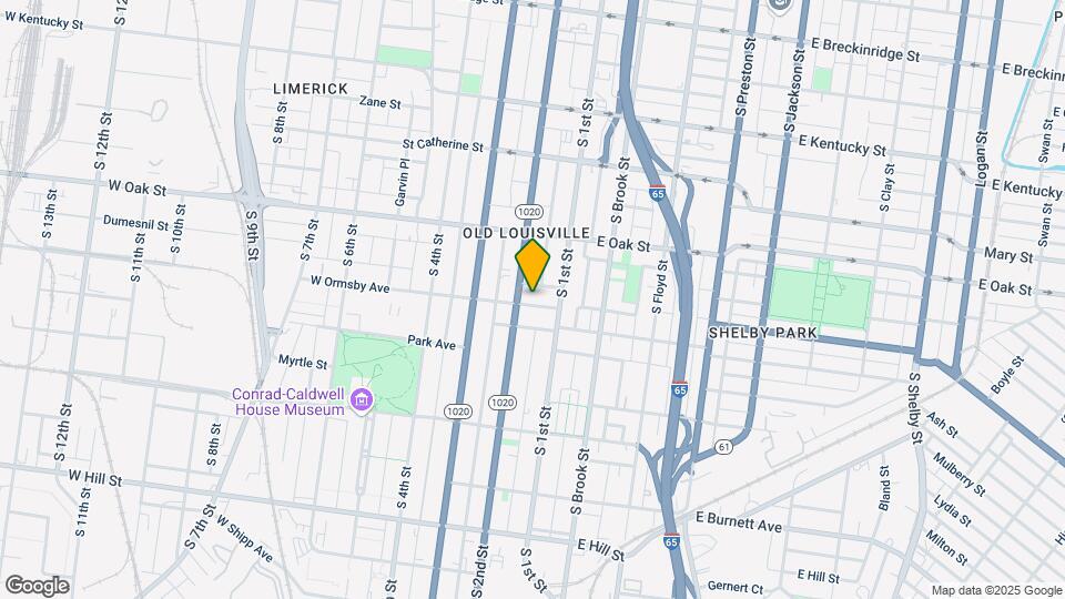 121 W Ormsby Ave Mapa y Detalles de la Ubicación