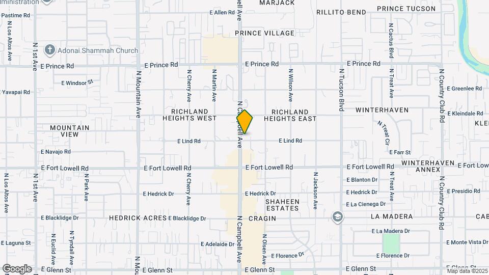 1905 E Lind Rd Map and Location Details