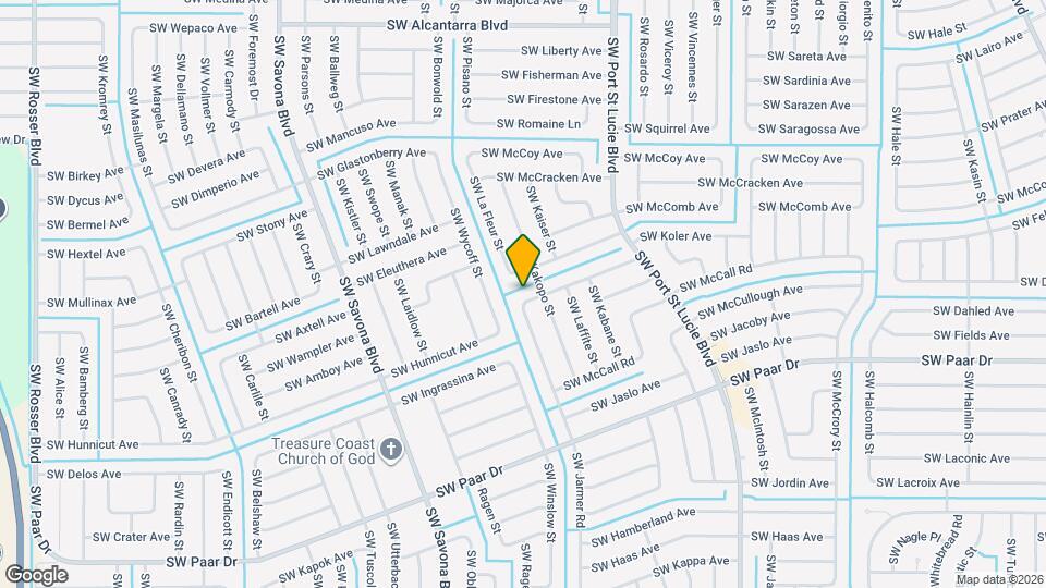 1081 SW McDevitt Ave Mapa y Detalles de la Ubicación