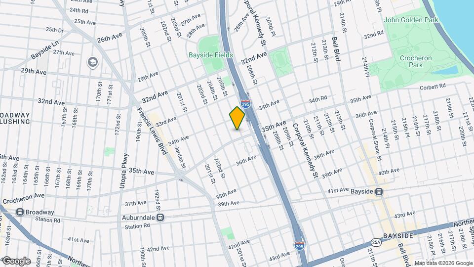 34-32 205th St Map and Location Details