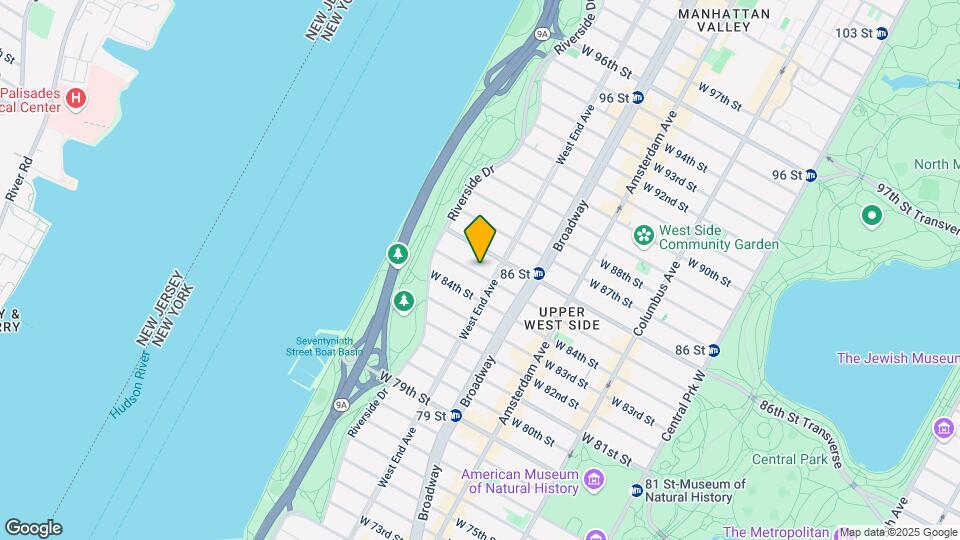 309 W 85th St Map and Location Details