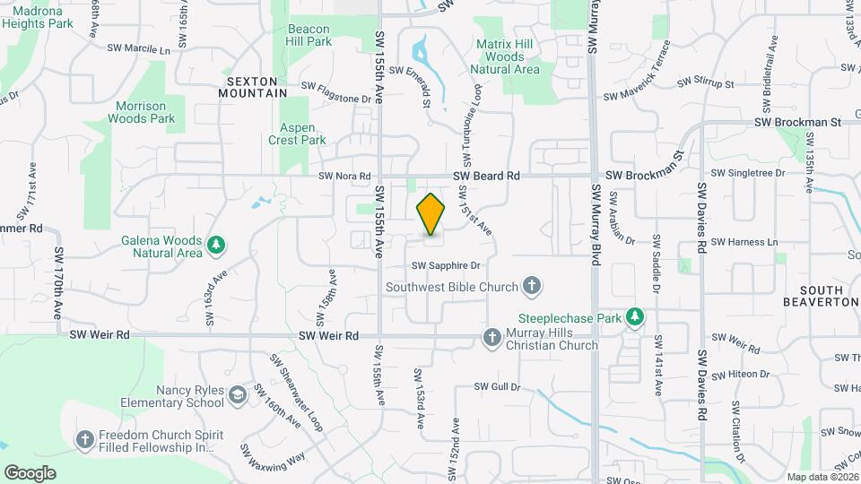 9554 SW 153rd Ave Map and Location Details