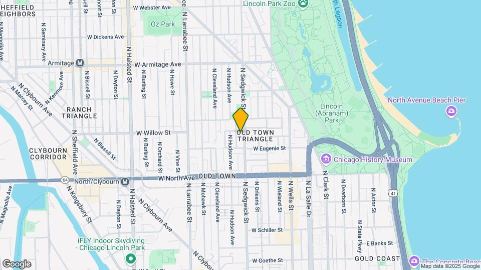 1726 N Sedgwick St Map and Location Details
