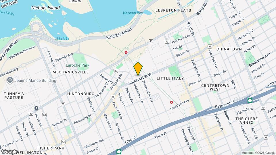 1055 Somerset St W Map and Location Details