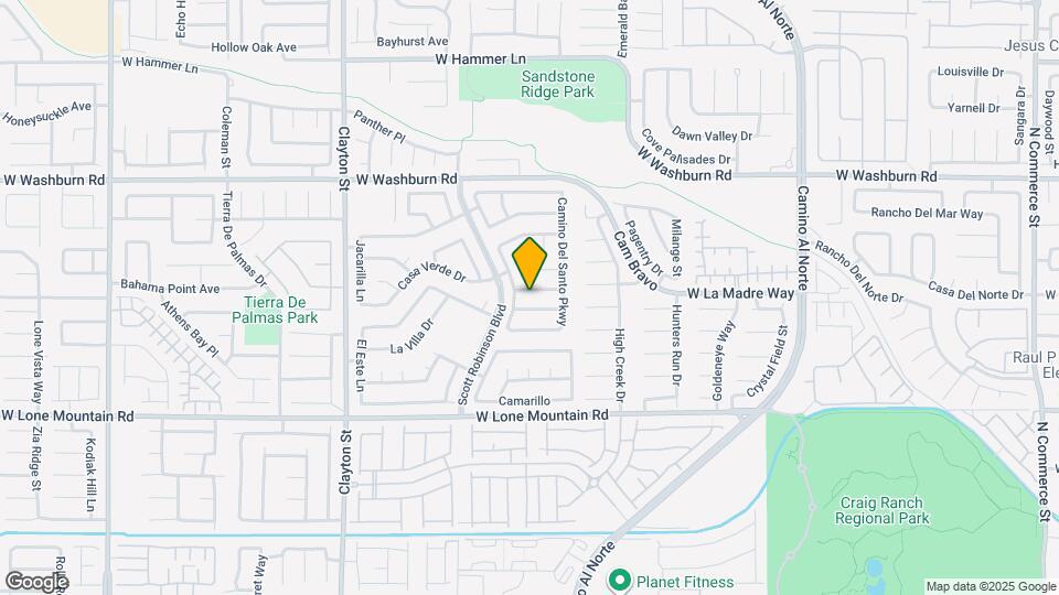 1605 Los Alamos Dr Map and Location Details