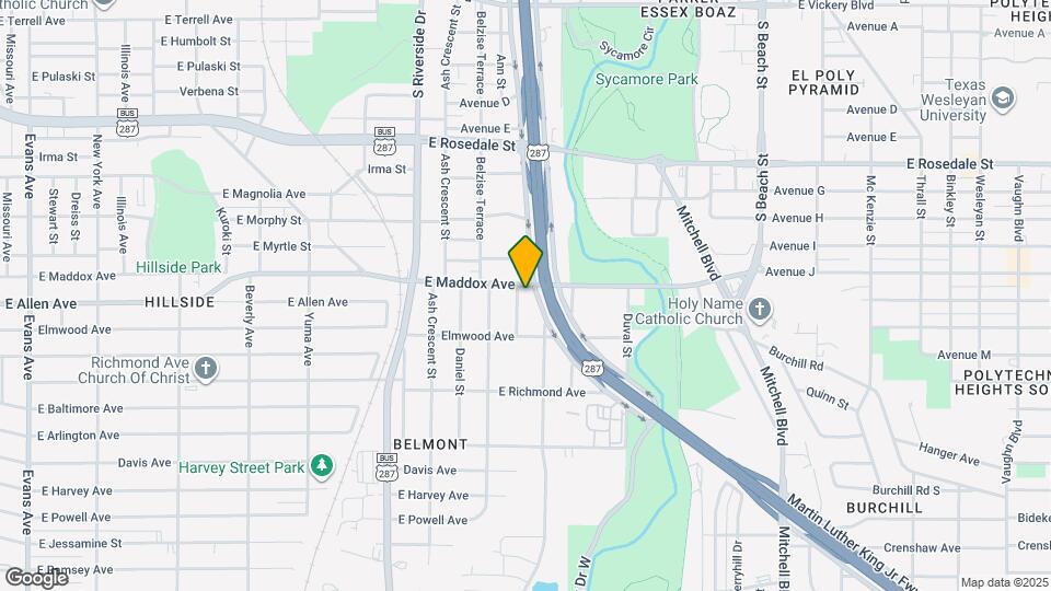 1605 Logan St Map and Location Details