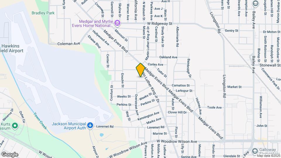 1332 Fernwood Dr Mapa y Detalles de la Ubicación
