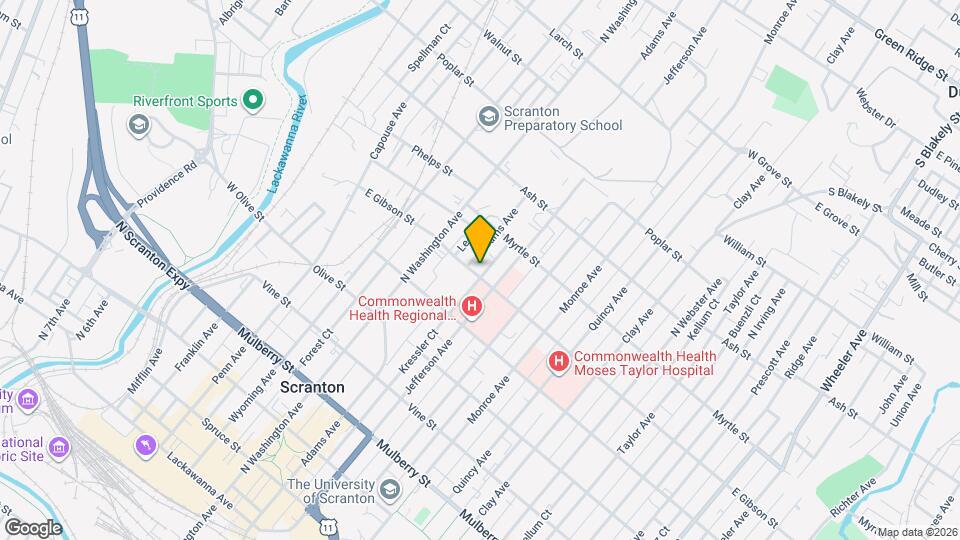 609 E Gibson St Map and Location Details