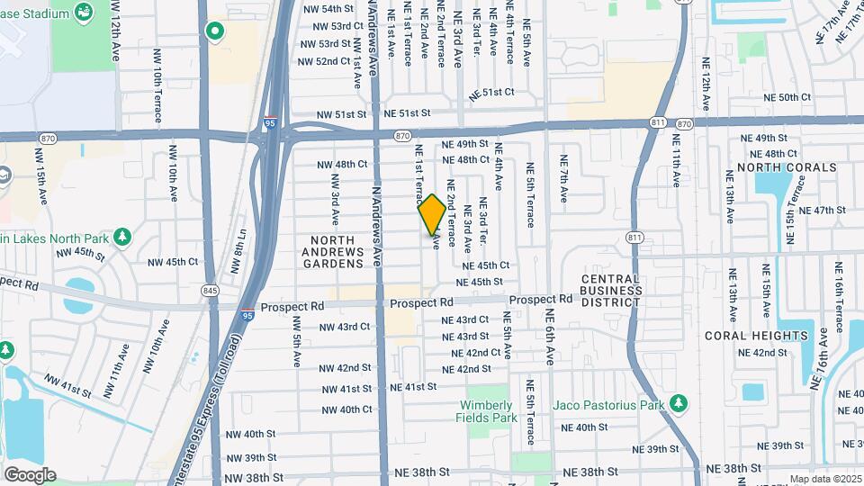 4601 NE 2nd Ave Map and Location Details