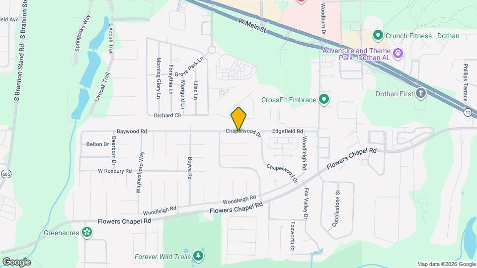 411 Chapelwood Dr Map and Location Details