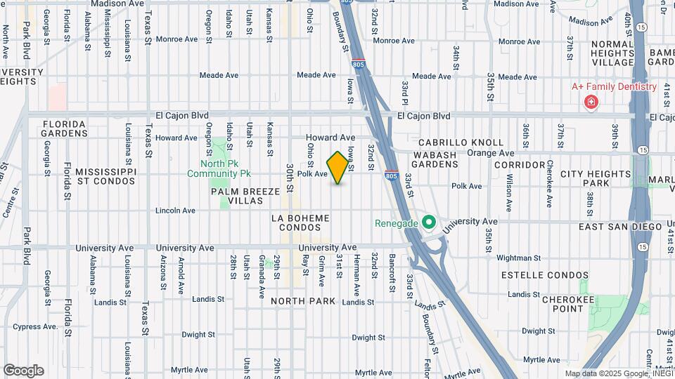 4049-4055 Illinois St Map and Location Details