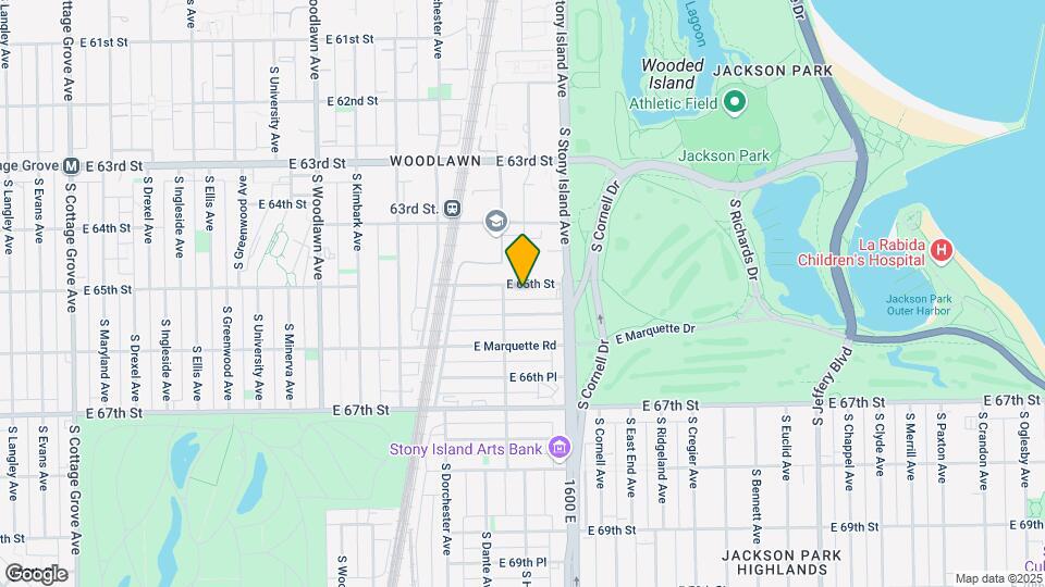 1517 E 65th St, Unit 1 Map and Location Details