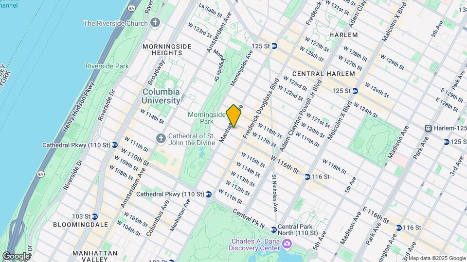 319 W 116th St Map and Location Details