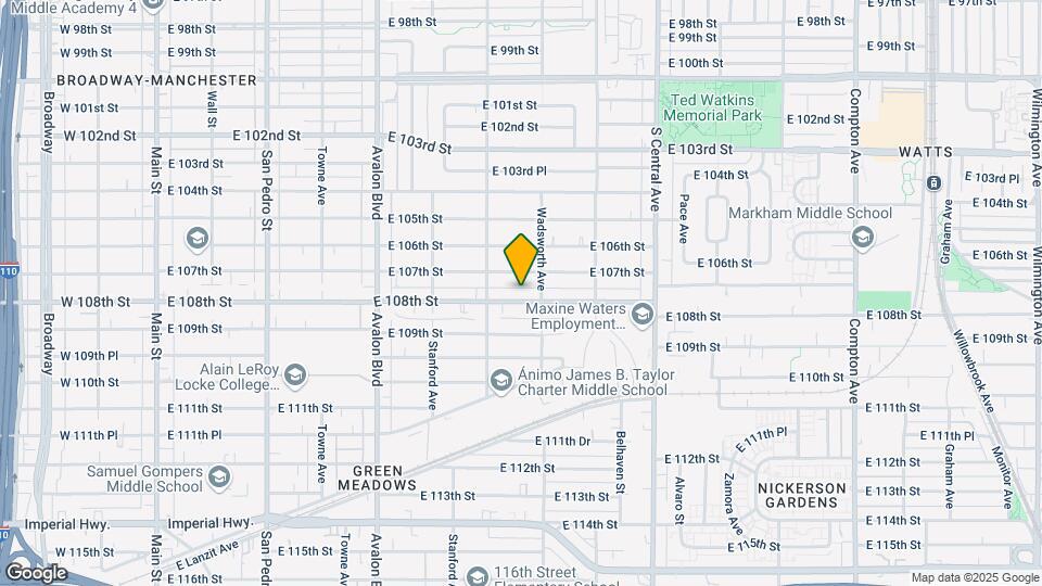837-839 E 108th St Map and Location Details