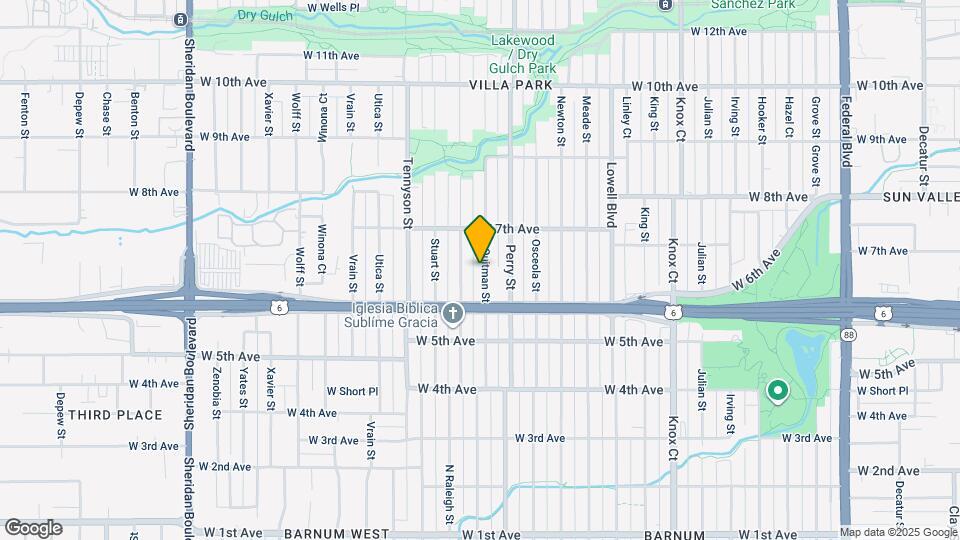 629 Quitman St Map and Location Details