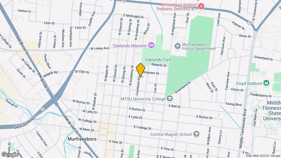 638 Courtland St Map and Location Details