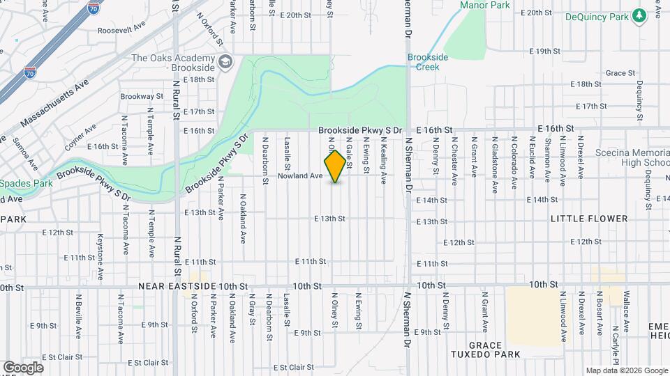 1353 N Olney St Map and Location Details
