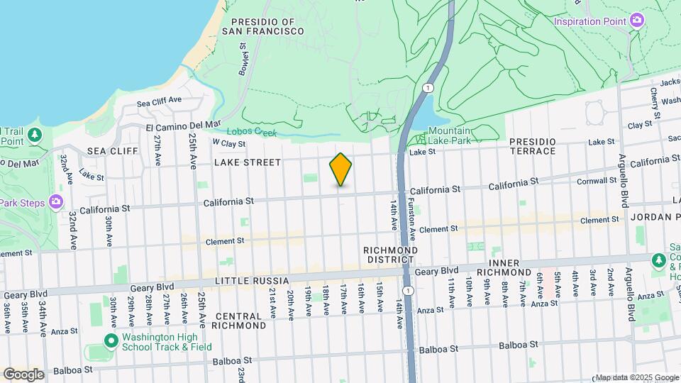 5450 California St Map and Location Details