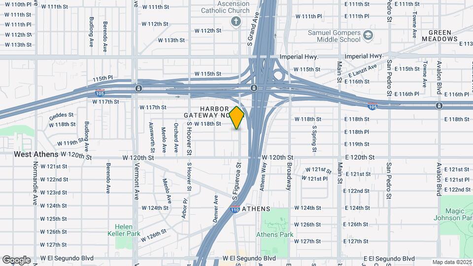11821 S Figueroa St Map and Location Details
