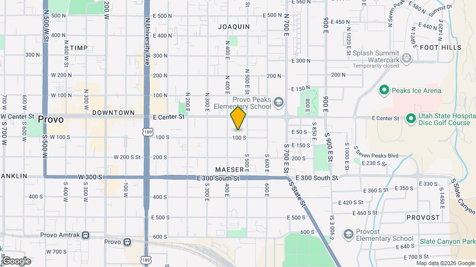 457 E 100 S St Map and Location Details