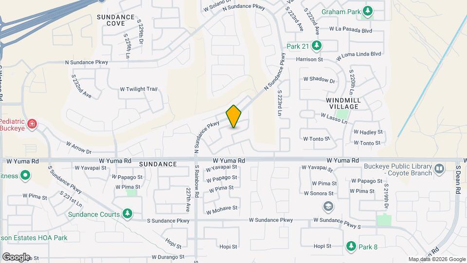 22544 W Hadley St Map and Location Details