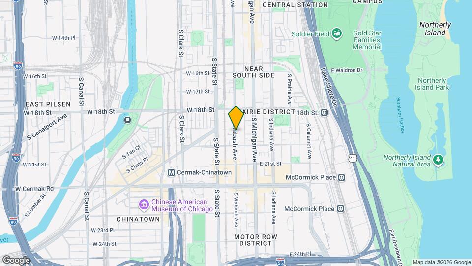 1939 S Wabash Ave, Unit 525 Mapa y Detalles de la Ubicación