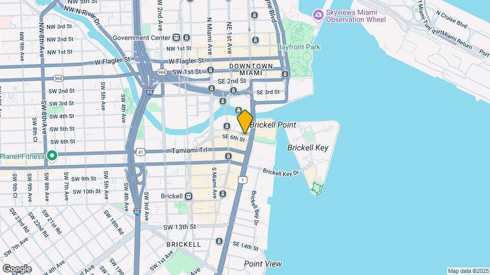 500 Brickell Ave, Unit 3200 Map and Location Details