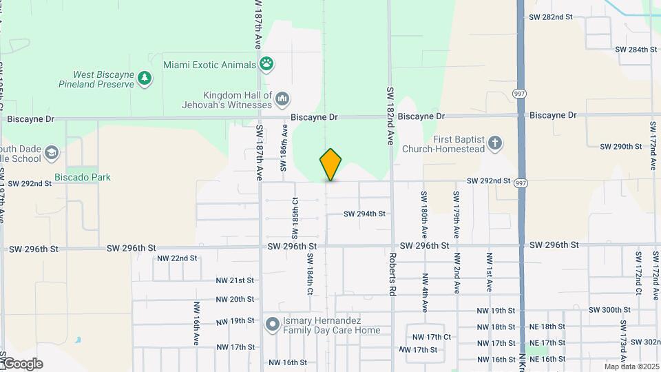 18370 SW 292nd St Map and Location Details