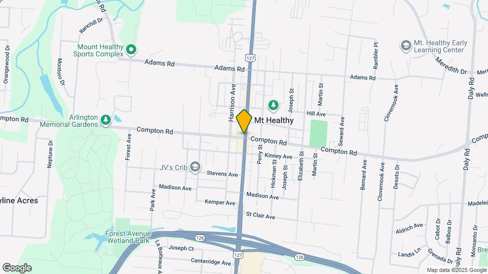 7601 Hamilton Ave Map and Location Details