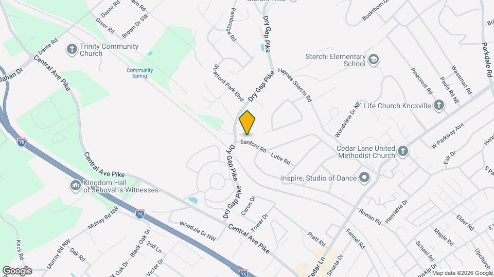 5816 Sanford Rd Map and Location Details