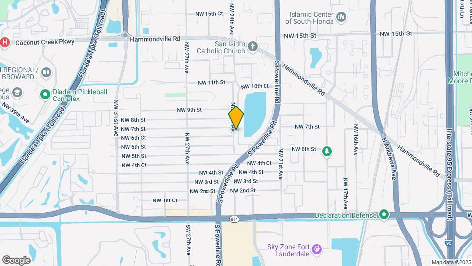 661 NW 23rd Terrace Map and Location Details