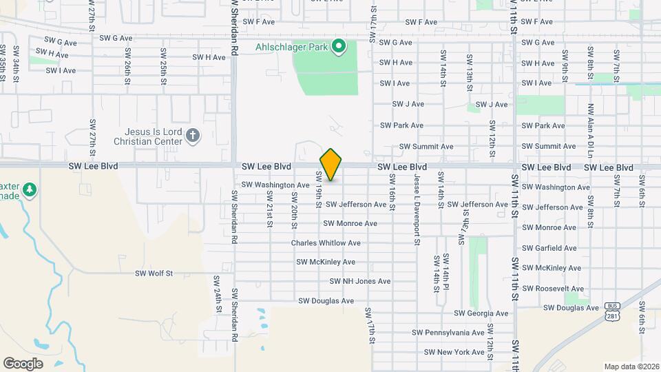 1808 SW Washington Ave Map and Location Details