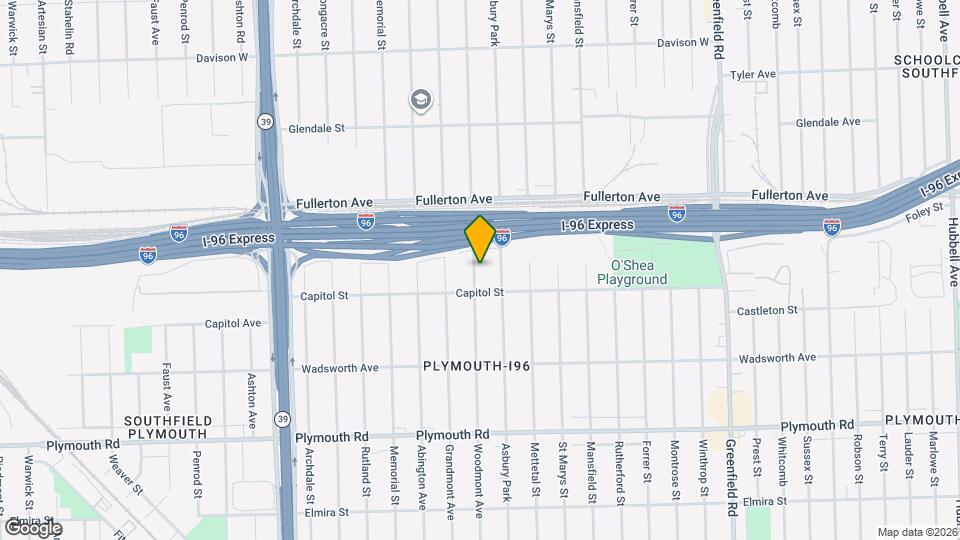 12244 Woodmont Ave Map and Location Details