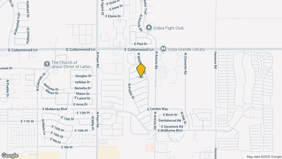 1646 E Gardenia St Map and Location Details
