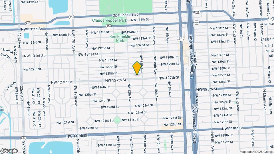 1135 NW 127th St Map and Location Details