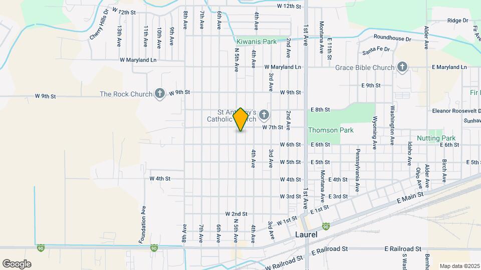 609 N 5th Ave Map and Location Details