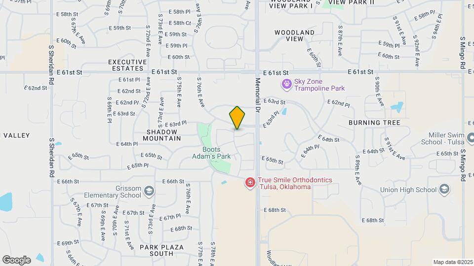 6355 S 80th E Ave Map and Location Details